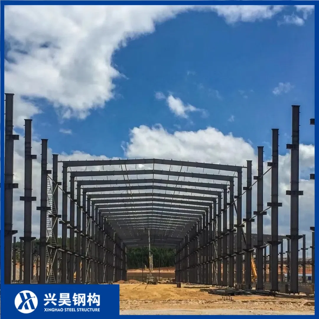 Hot-DIP Galvanized Box Column Heavy Steel Workshop Prefabricated/Prefab Industrial Metals Warehouse Heavy Steel Structure Workshop