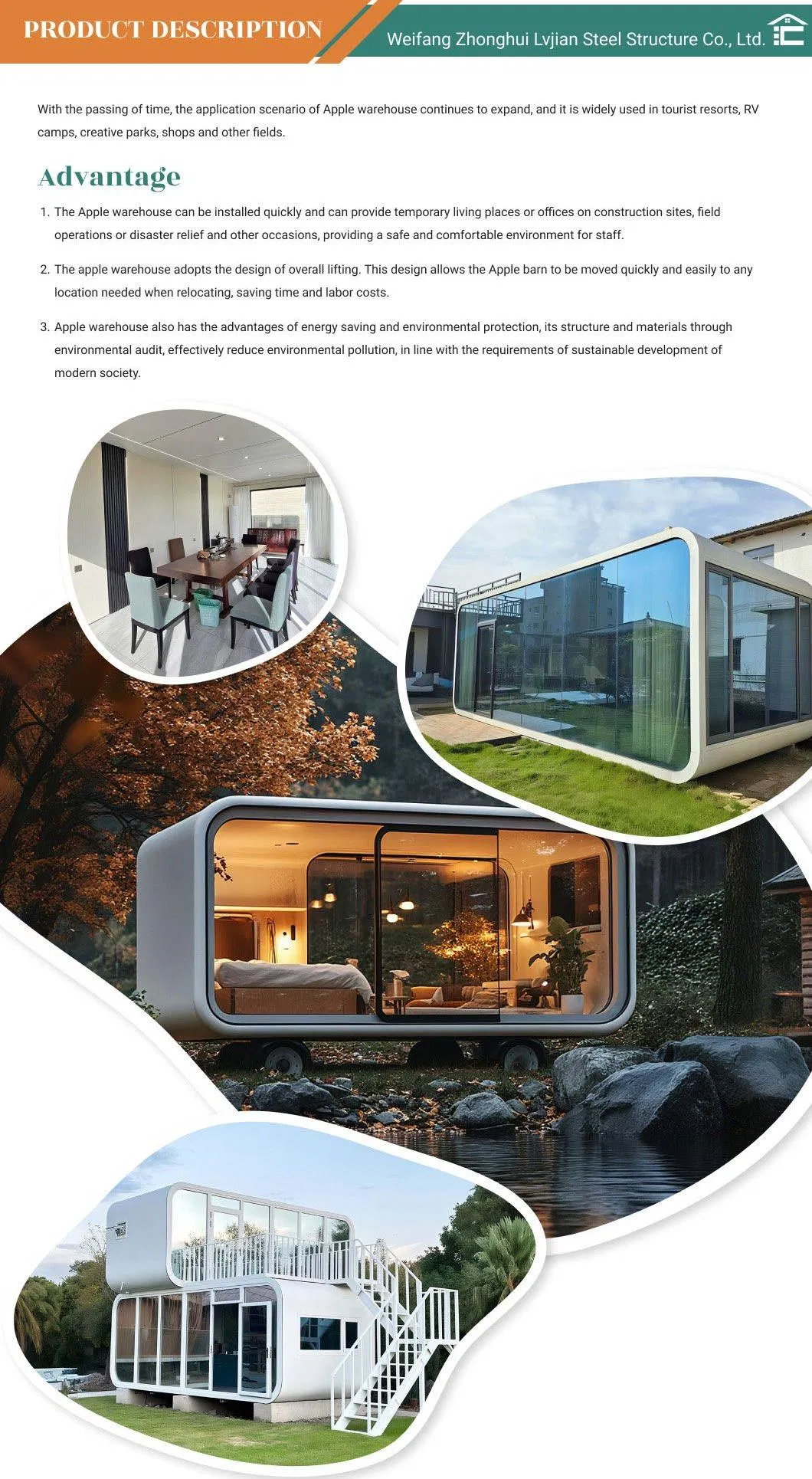 Apple Capsule House Exterior