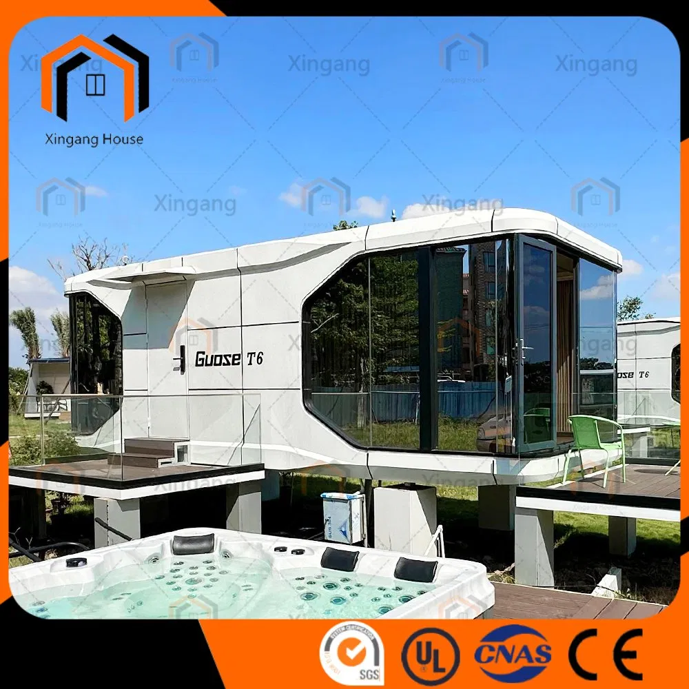 Luxury Prefab Light Steel Prefabricated Camping Capsule Hotel Tiny Modular House Prefabricated House Capsule House