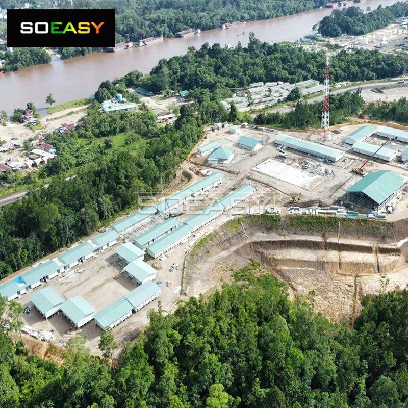 Chinese Manufacturers Labor Camp Construction Site Dormitory Modular Prefabricated Temporary Site Accommodation Prefab House