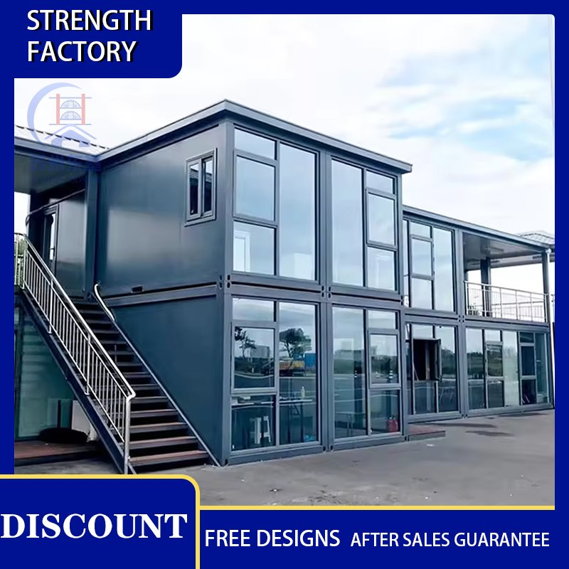 Customized Detachable 2 Floors Luxury Prefabricated Mobile Home Modular House Tiny Home Prefab Container Houses Villa