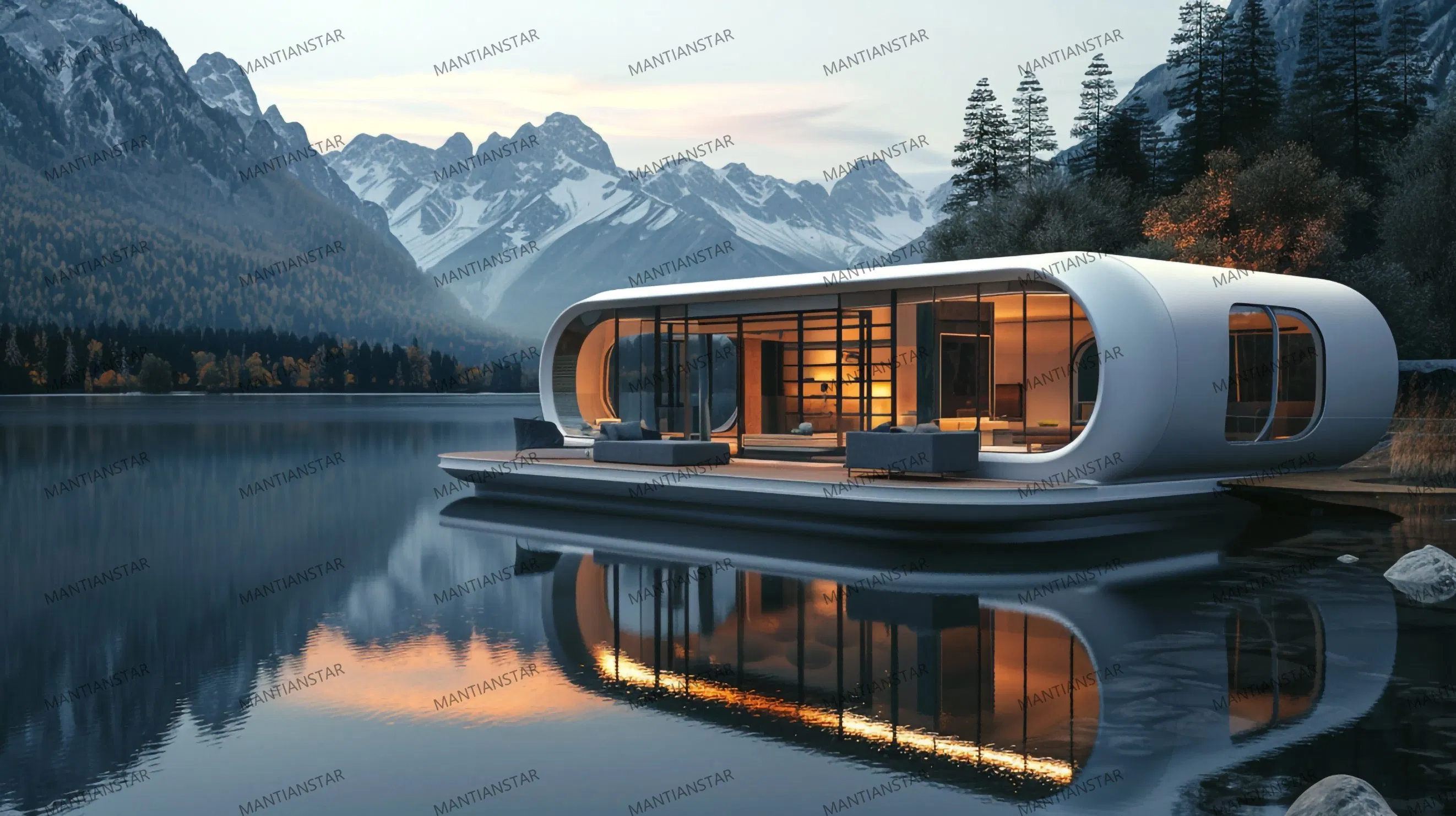 Cheap China Customized Fold Aluminium Garden Mobile Smart Tiny Prefab Luxury Villa Portable Living Space Capsule Movable Modular Prefabricated Container House