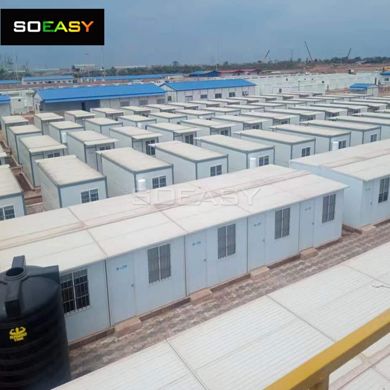 China Factory Prefabricated Home Refugee Tiny Expandable Labor Prefab House Mining Camp