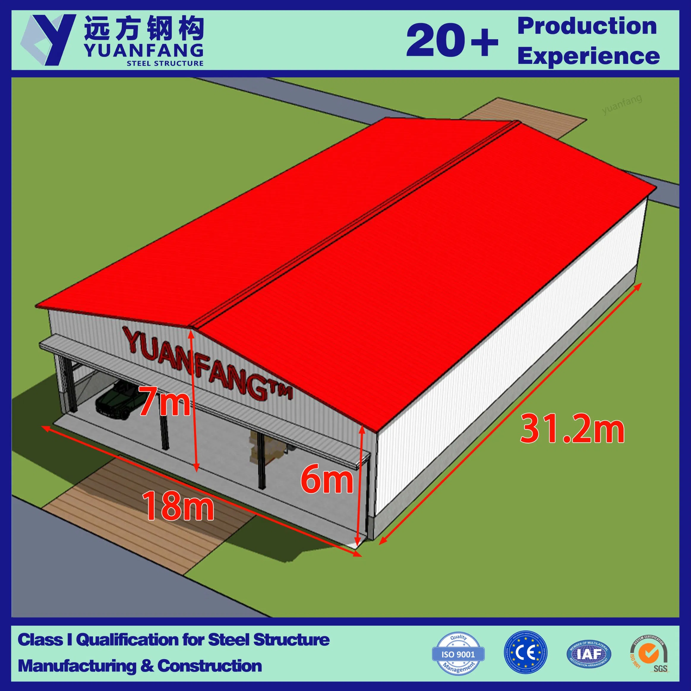 Prefabricated Modern China Modular Homes Prefab House of Steel Structure Featured Warehouse