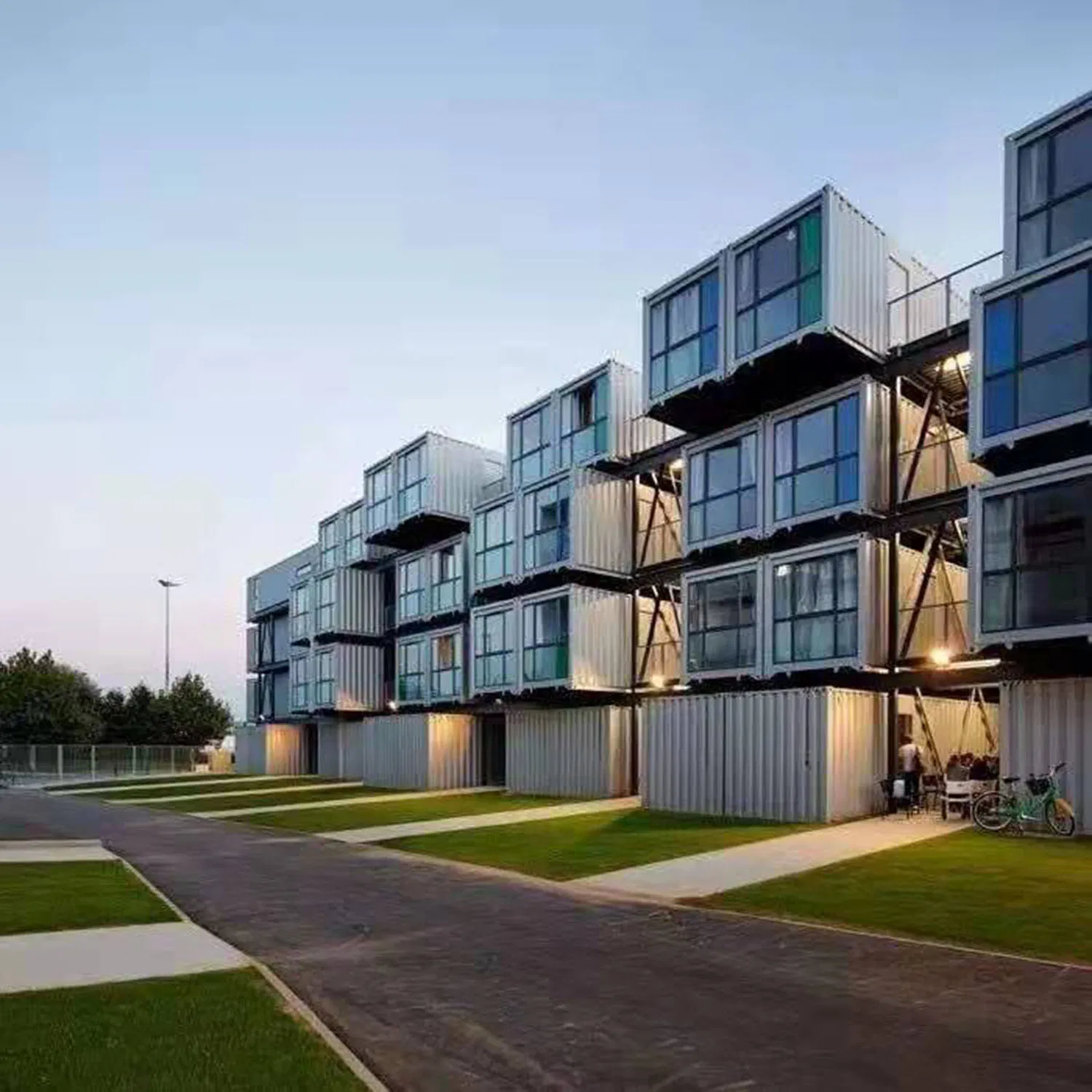 Using Steel Structural Materials Removable Flat Packaging Container for Small Family Backyard Prefabricated Modular Residential Buildings Prefabricated House