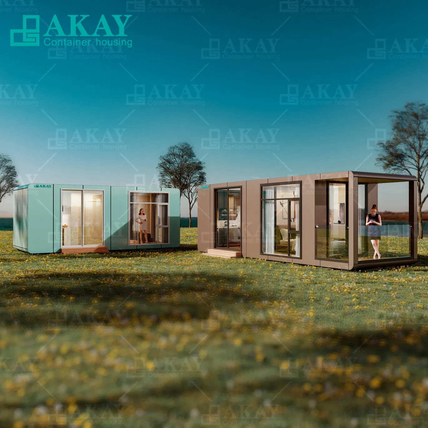 3*9 Apple Warehouse Aluminum Alloy Outer Panel Prefab Container House Prefabricated-Building