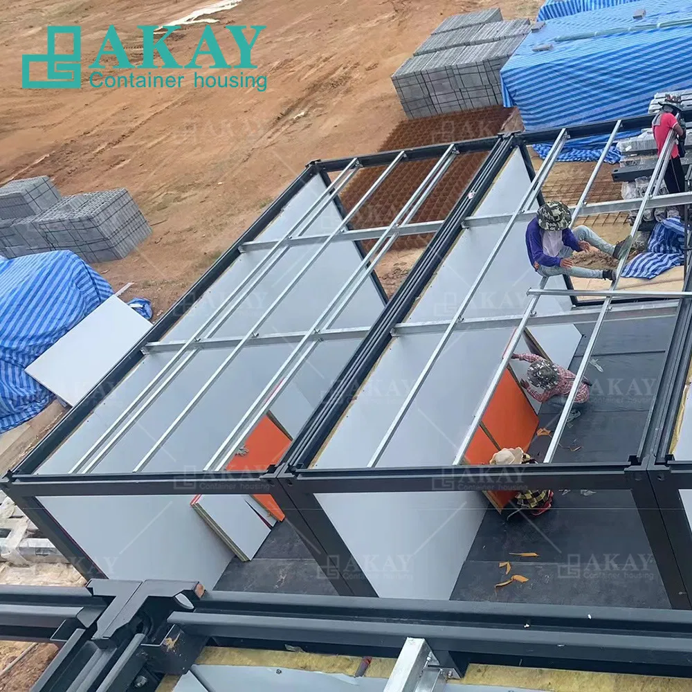 Modern Thailand Project Prefab Homes Modular Prefabricated House Fast Install Double Storey Dormitory Detachable Container House