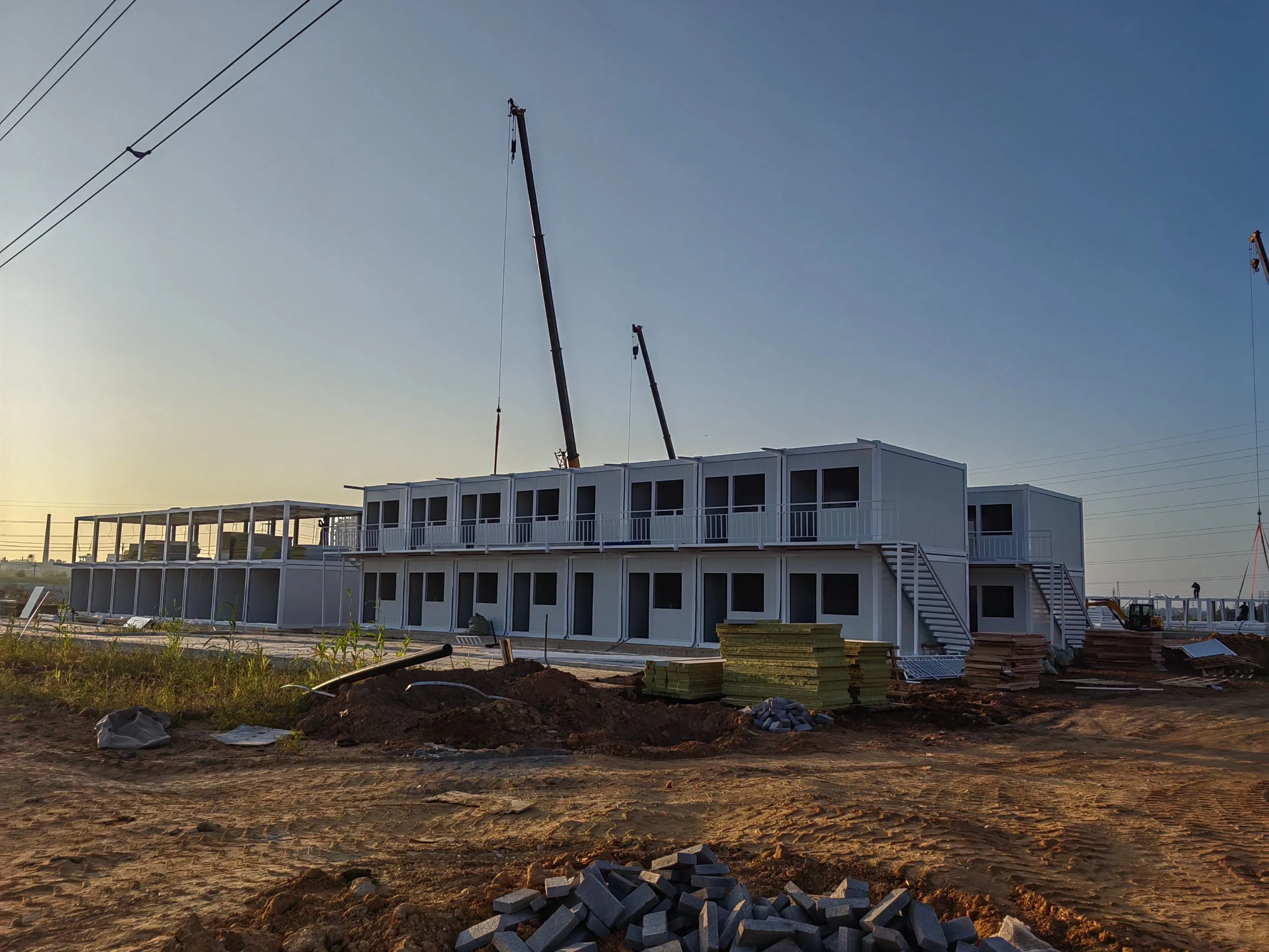 Single Storey Prefabricated House Modular Container Dormitory