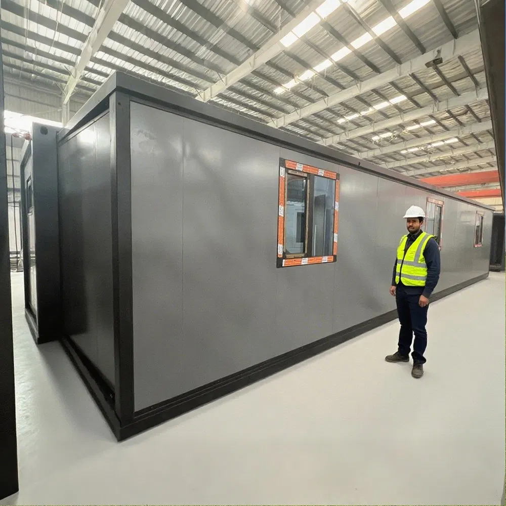 Prefab House Foldable Container Office with EPS Sandwich Panels Fireproof Design Foldable House Portable House