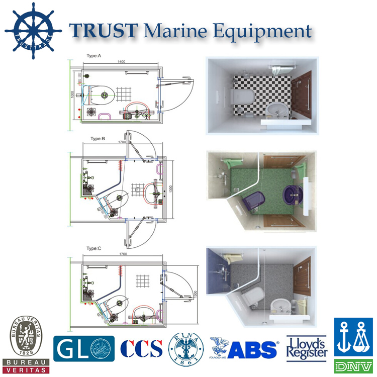 Marine Toilet and Shower Units Sanitary Unit