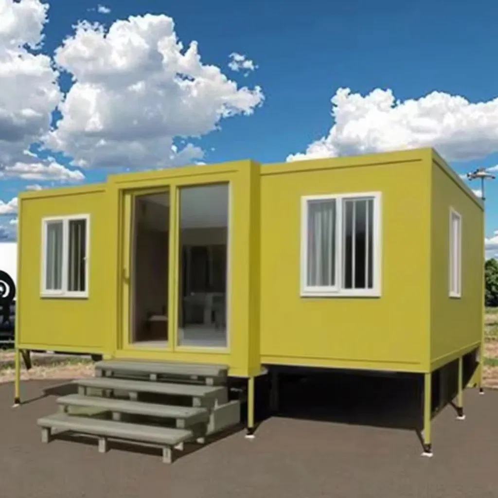 Prefab/Prefabricated Expandable House Tiny Villa Home Fold Container House with 1 Bathroom for Construction Site