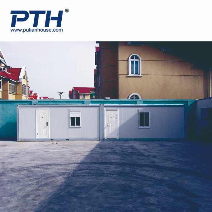 Prefabricated Flatpack 20 FT Sandwich Panel Site Office Container Construction Site Container Mobile Office