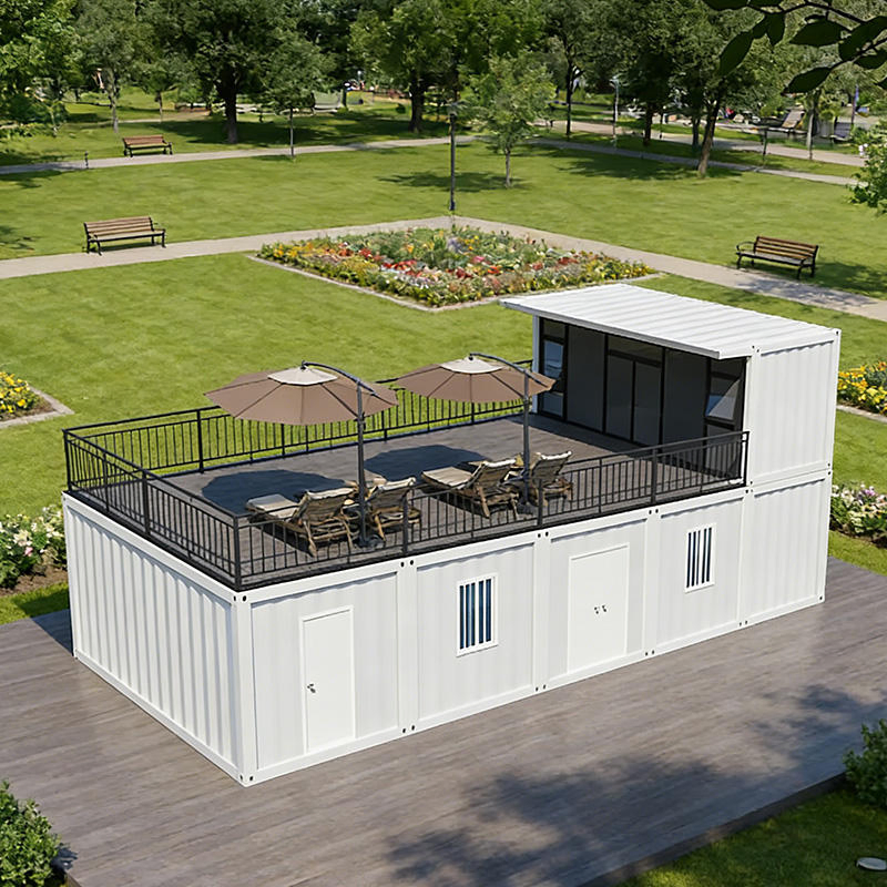 Quick Install Structure Fast Assembly Container 20FT 30FT 40FT Prefab House for Highway Railway Project Site Management Office House with CE ISO