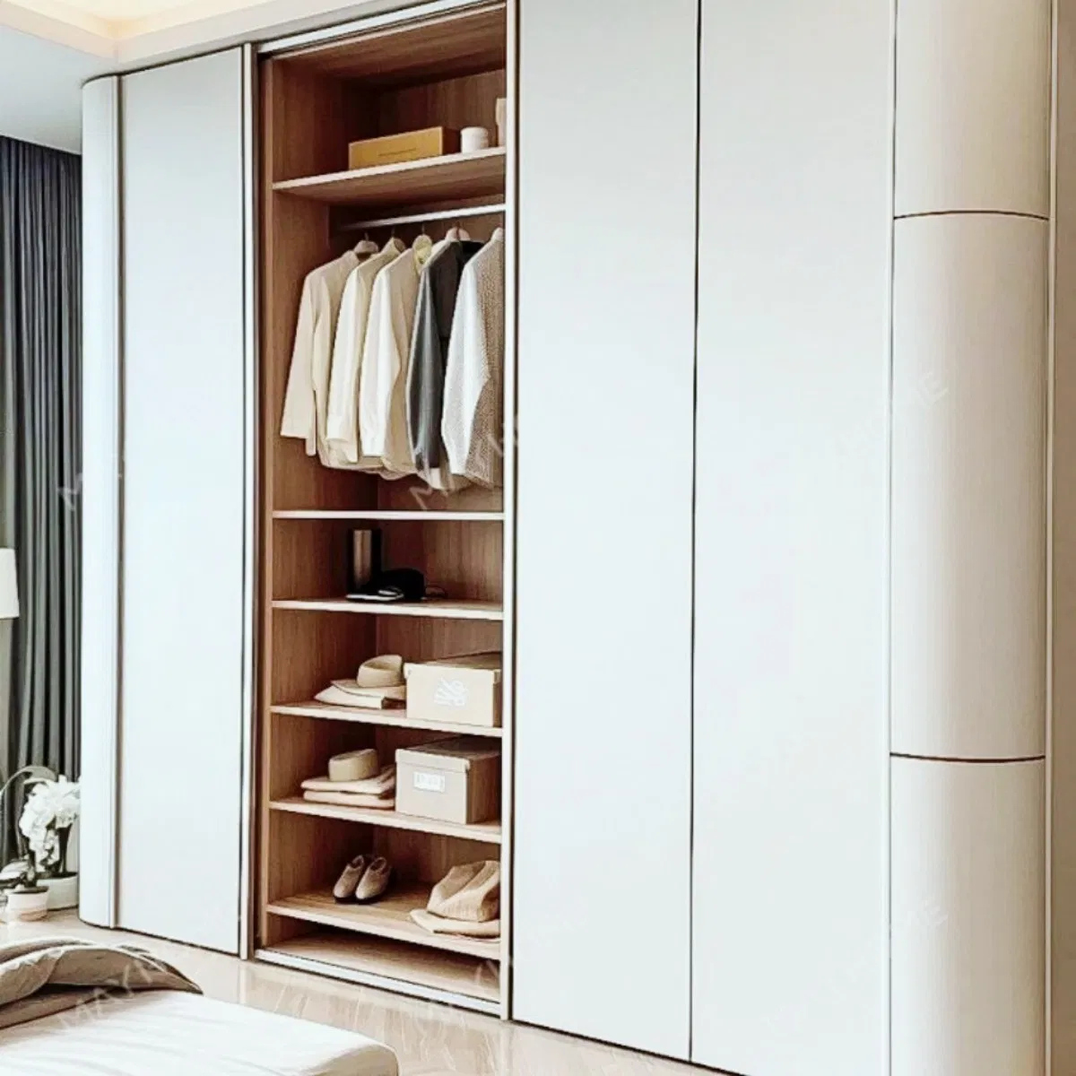 Customized Brushed Surface Noise Insulation Dress-up Zone Personal Cabinet Rounded Corners Storage Unit