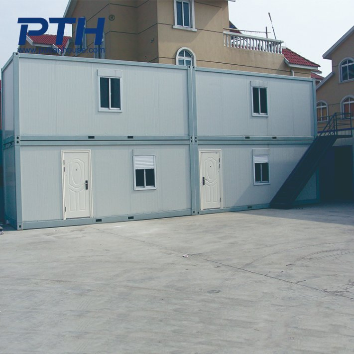 Prefabricated Flatpack 20 FT Sandwich Panel Site Office Container Construction Site Container Mobile Office