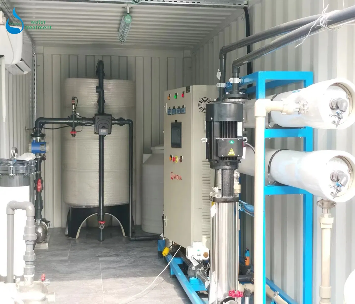 Sea Water Desalting System Containerized Bwro Reverse Osmosis Swro System Container RO Seawater Desalination System Desalting Ocean Water Desalting Sea Water