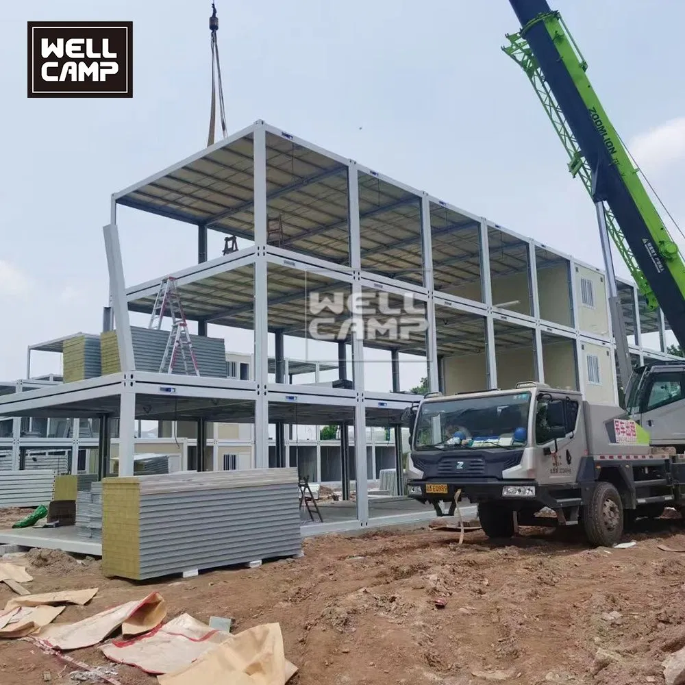 High Performance Customizable Dormitories Office Building Fold out Flat Pack Container Home