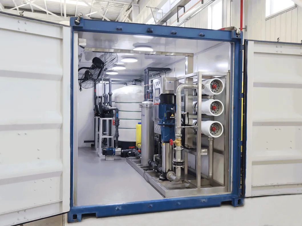 Compact Containerized RO Water Treatment System
