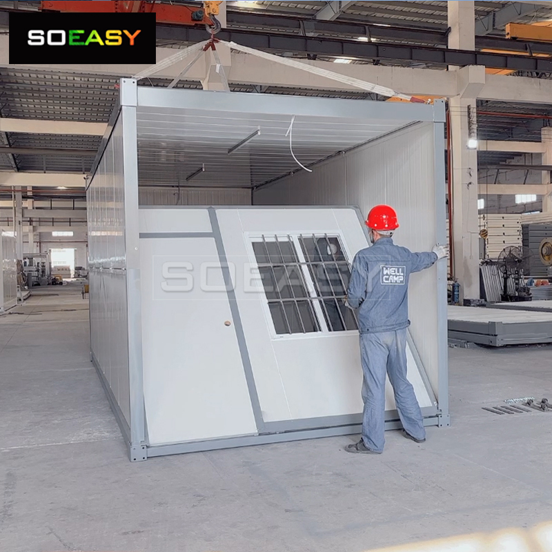 China Manufacturer Tiny Modular Prefab Home Mining Labor Site Camp Folding Container House Accommodation