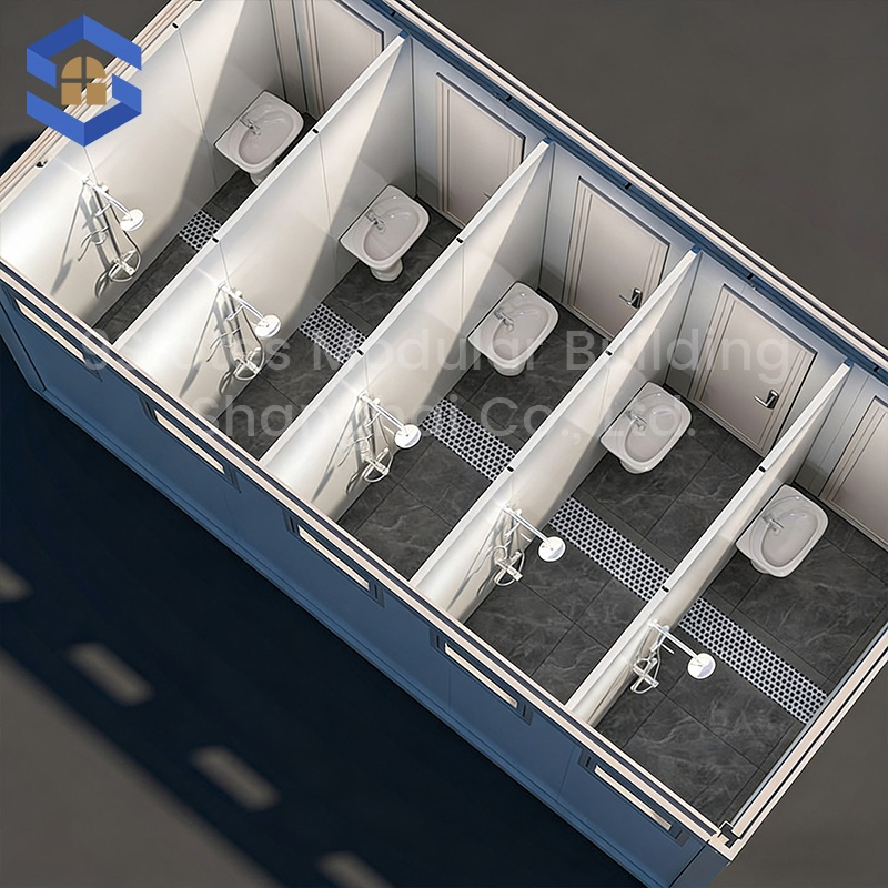 Modular Extension Relocatable Prefabricated Building for Park Public Toilet