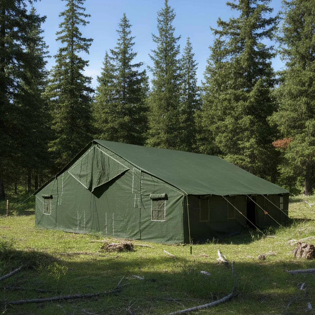 Insulated Disaster Relief Tent Cold Proof Windproof Emergency Shelter for Winter Humanitarian Aid