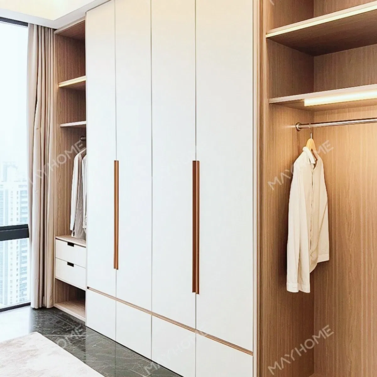 China Durable Barrier Aluminium Alloy Dress-up Zone Personal Storage Multi-Purpose Cabinet Drawer Unit