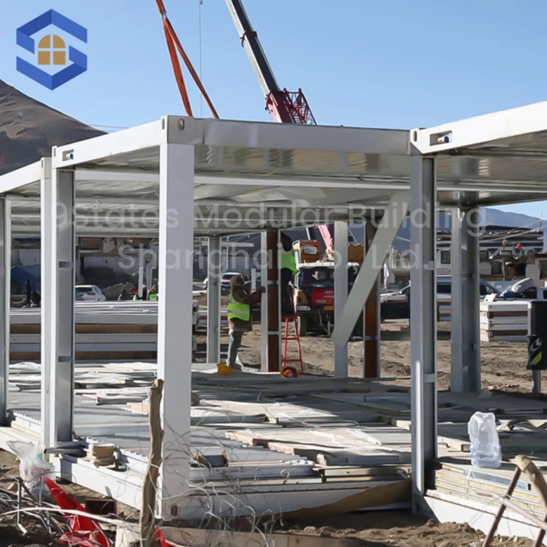 Budget-Friendly Foldable Wind Resistant Green Building Steel Building for Sustainable Container Resettlement Housing