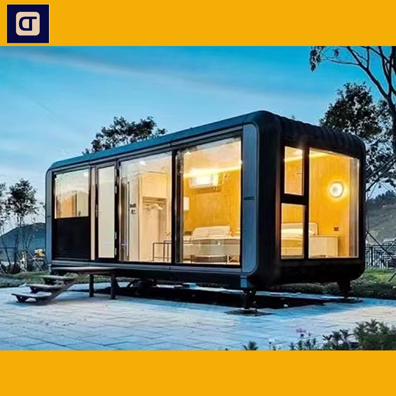 Versatile Apple Capsule Hotel Cabin for Sustainable Camping Experiences Modular Prefabricated Tiny Prefab Mini Mobile Tiny Home Office Pods Apple Cabin House