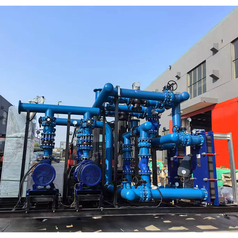 High Flow Rate District Heating Hydronic Heat Exchanger Unit