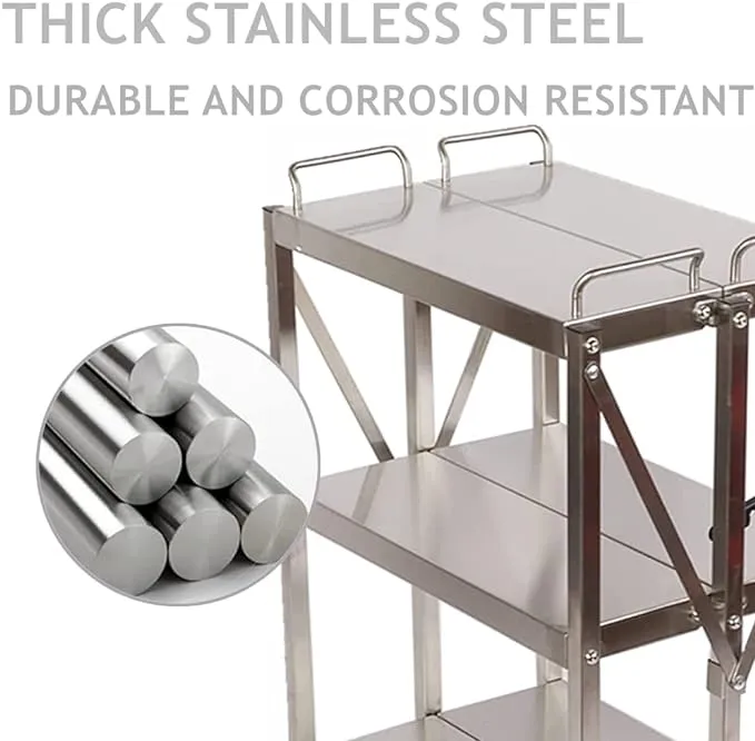 Collapsible Serving Cart View 5