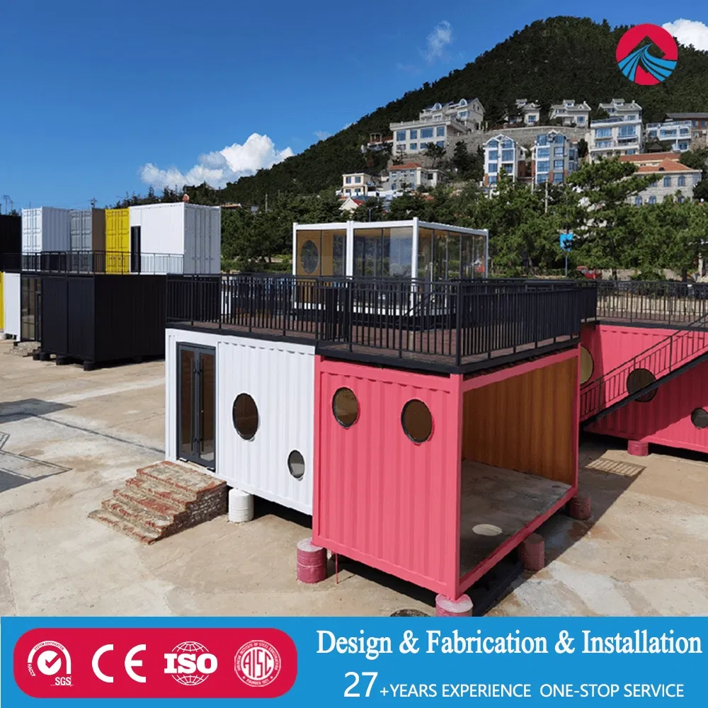 China Wholesale House Container Building Steel Structure Prefabricated Hotel with Folding
