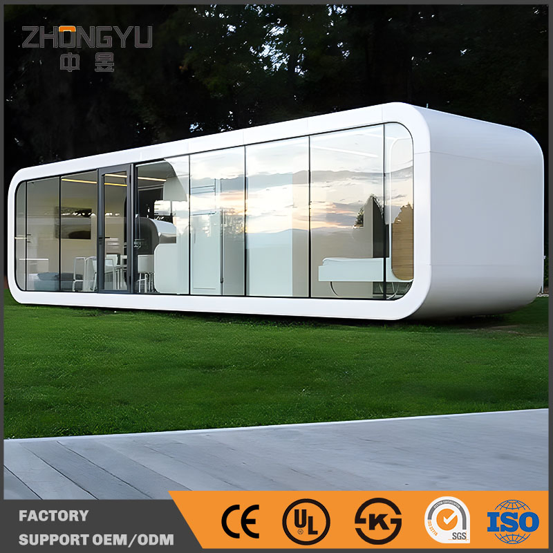 Compact Modular Apple Capsule House for Camping and Hotel Use Tiny Prefab Cabin Container Home Ready for Quick Assembly