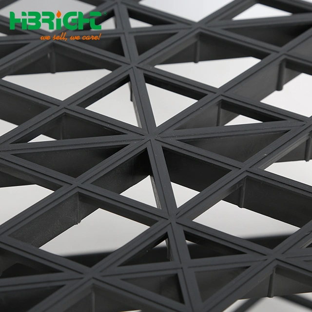 Supermarket Custom Made Plastic Resin Ventilated Storage Shelving Unit