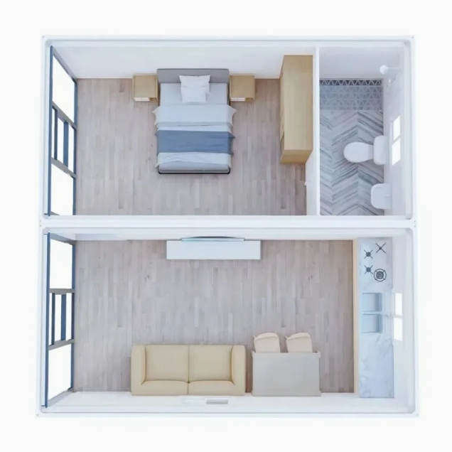 Hot Sale Detachable Container Steel Structure Sandwich Panel Modular House