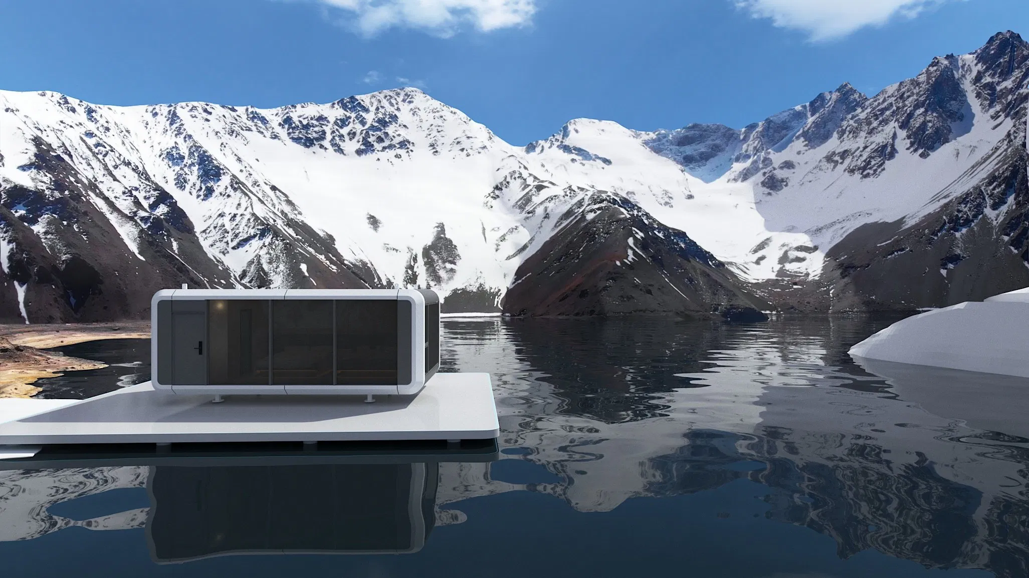 Luxury Modular Glass Restroom Unit for High-End Events