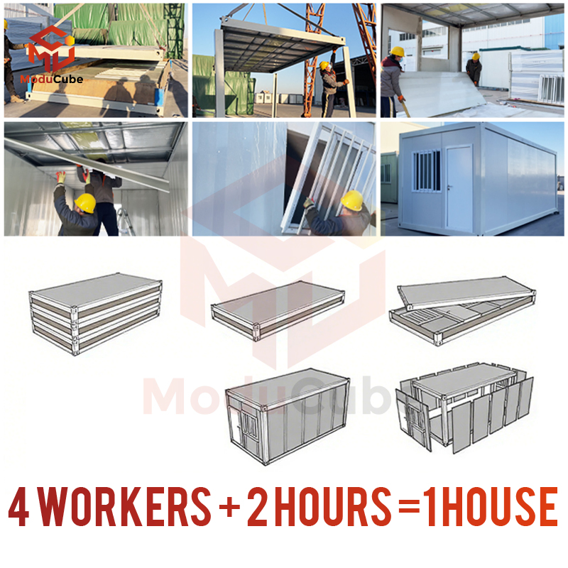 China Portable Prefab Flat Pack Apartments Building Prefabricated Living Container Office