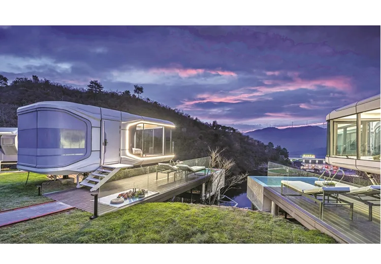 Apple Ecopod Solar-Powered Foldable Cabin 12