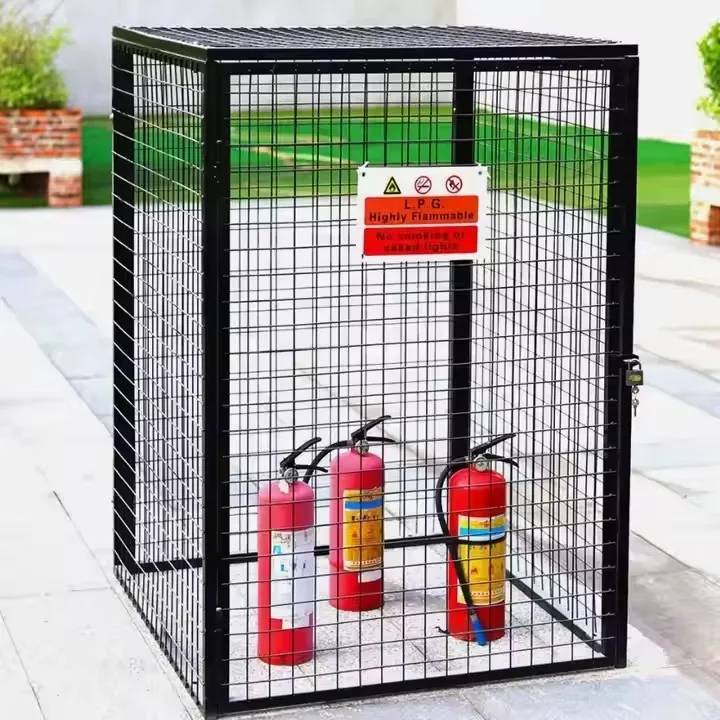 Gas Bottle Storage Unit Side View