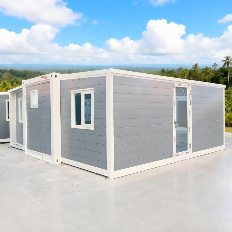 Factory Direct Dual-Wing Folding House 10-Min Quick Assembly Prefab Home for Construction Site Disaster Relief