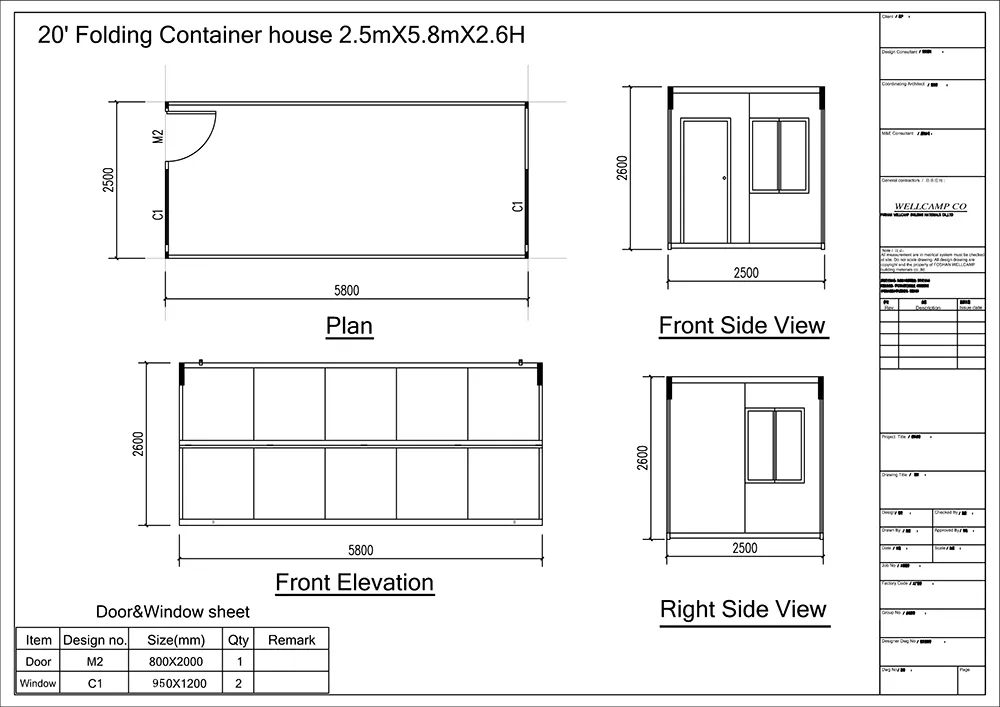 Portable Prefab Container Interior