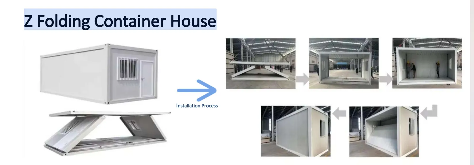 Z Folding Container House Structure