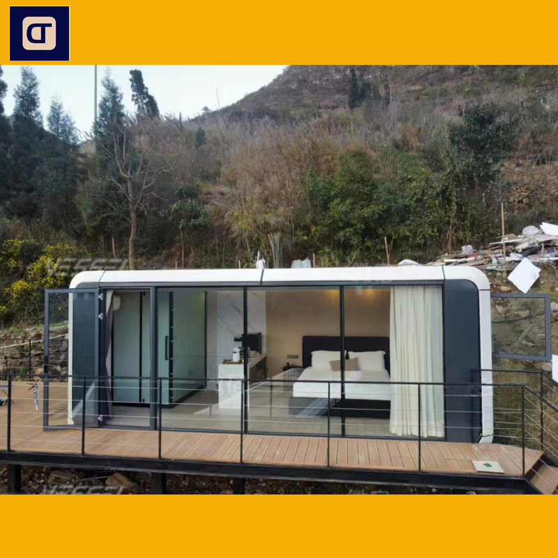 Versatile Apple Capsule Hotel Cabin for Sustainable Camping Experiences Modular Prefabricated Tiny Prefab Mini Mobile Tiny Home Office Pods Apple Cabin House
