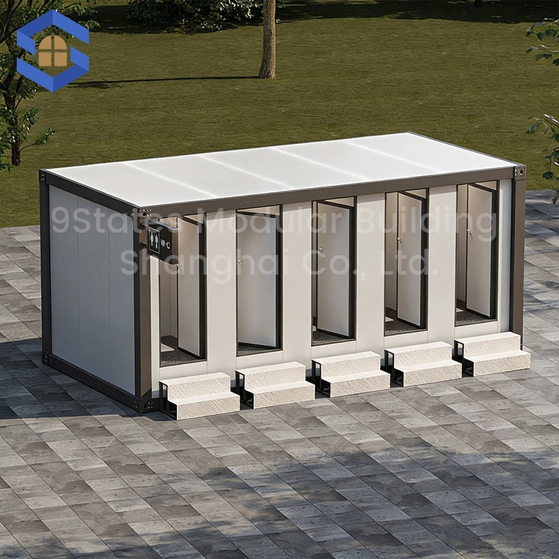 Modular Extension Relocatable Prefabricated Building for Park Public Toilet