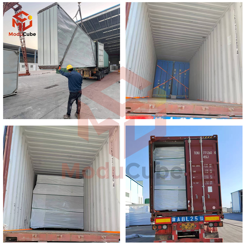 Hot Sell Detachable Folding Container Flat Pack Prefab Sandwich Panel House for Apartment Use