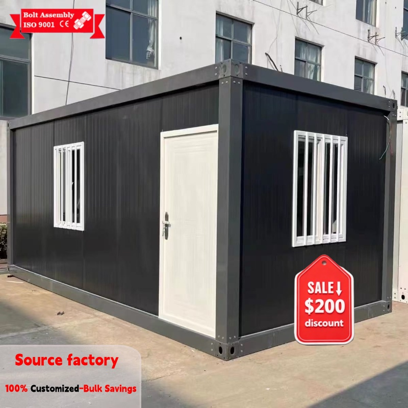 Prefabricated Design Insulated Sandwich Panel 20FT Detachable Container House for Temporary Housing