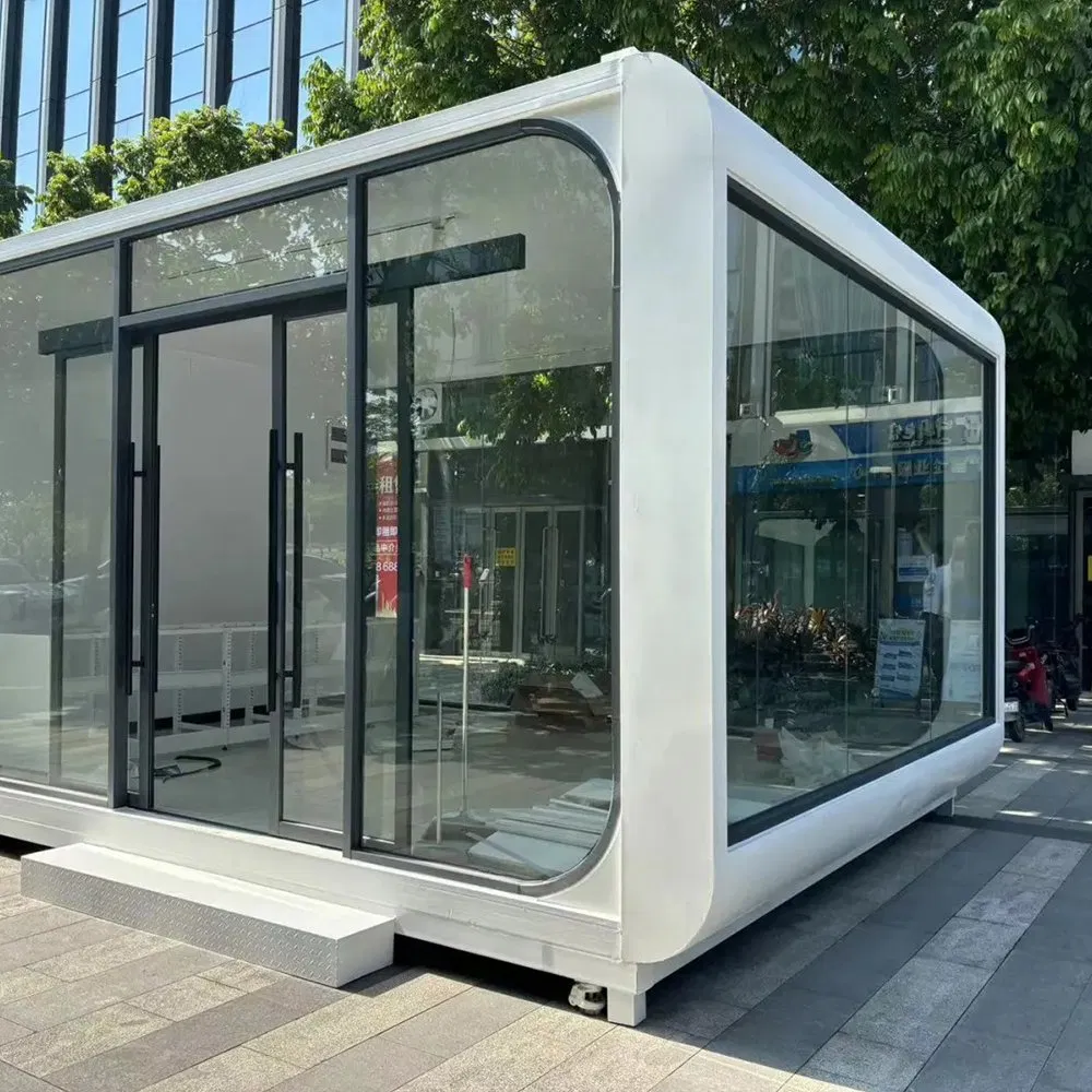 Modern Prefabricated Soundproof Wooden Foldable Solid Timber Frame Apple Cabin with Steel Reinforcement for Durability