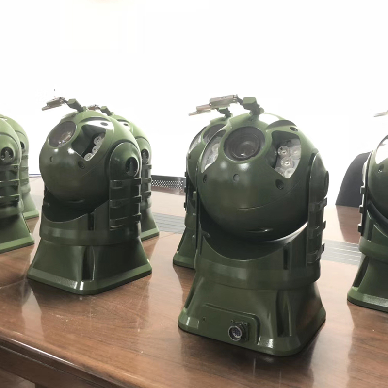 Reliable Rugged Mobile Surveillance Dual Sensor Thermal PTZ Camera System