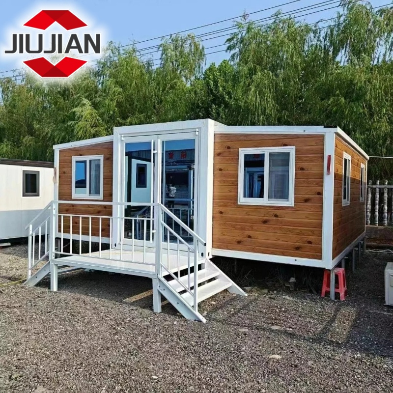 Prefabricated Tiny Foldable/Folding/Fold Steel Structure Movable Modular Luxury Prefab Mobile Living Expandable Shipping Office Container House with 2/3 Bedroom