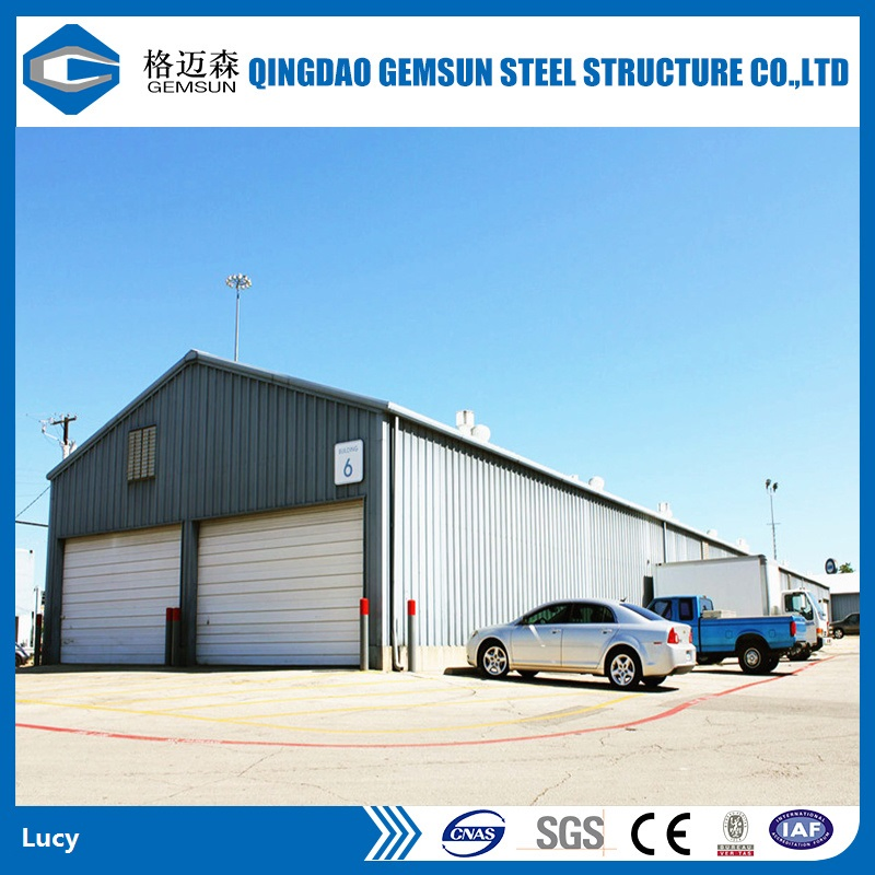 Ganyo Building Farm Storage Shed Industrial Prefabricated Steel Structure with Foldable Garage