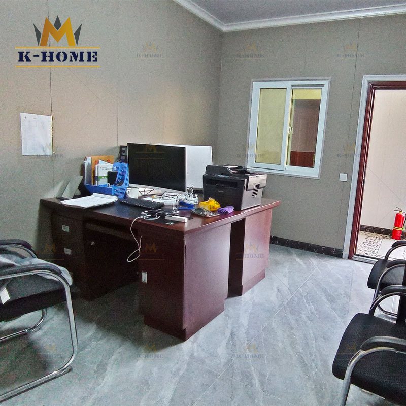 Two-Story Manufactured Prefab Housing Relocatable Steel Frame Office Buildings